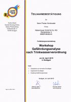 Gefährdungsanalyse nach Trinkwasserverordnung [April 2015]