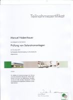 Seminar Prüfung von Solarstromanlagen [Jan.2011]