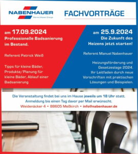 Fachvorträge im Herbst